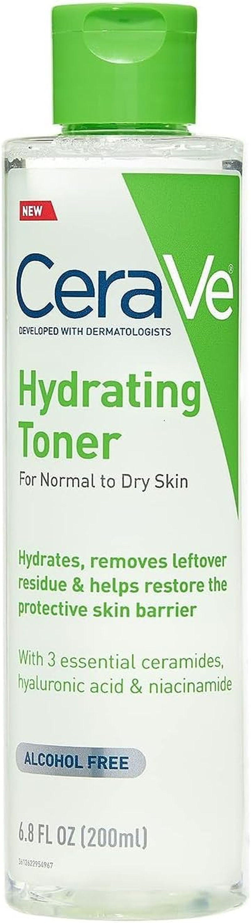 CeraVe Hydrating Toner - Non-Alcoholic, Hyaluronic Acid, Niacinamide - 6.8 Fl Oz