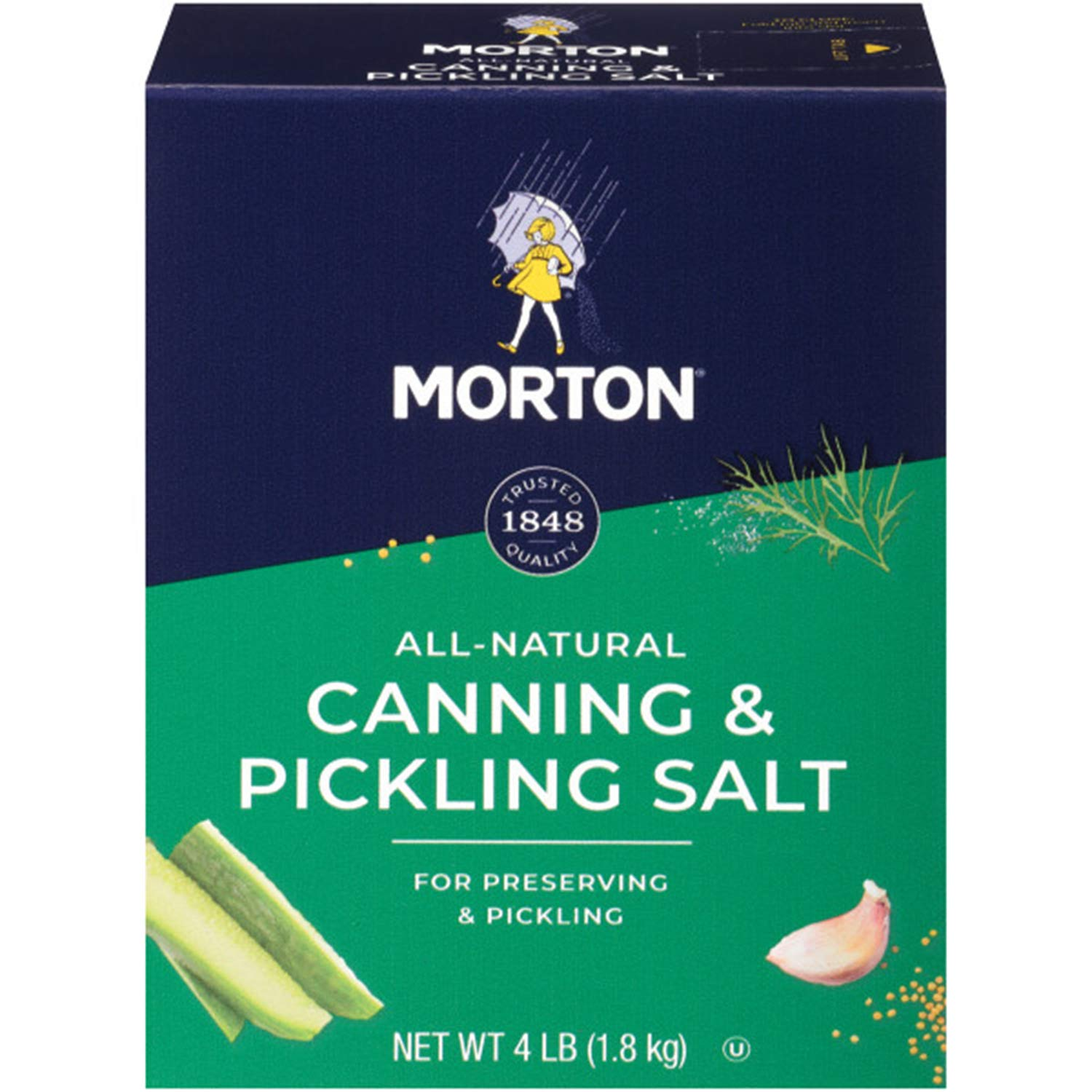 Canning & Pickling Salt, 4 Pound Box (Pack of 9)