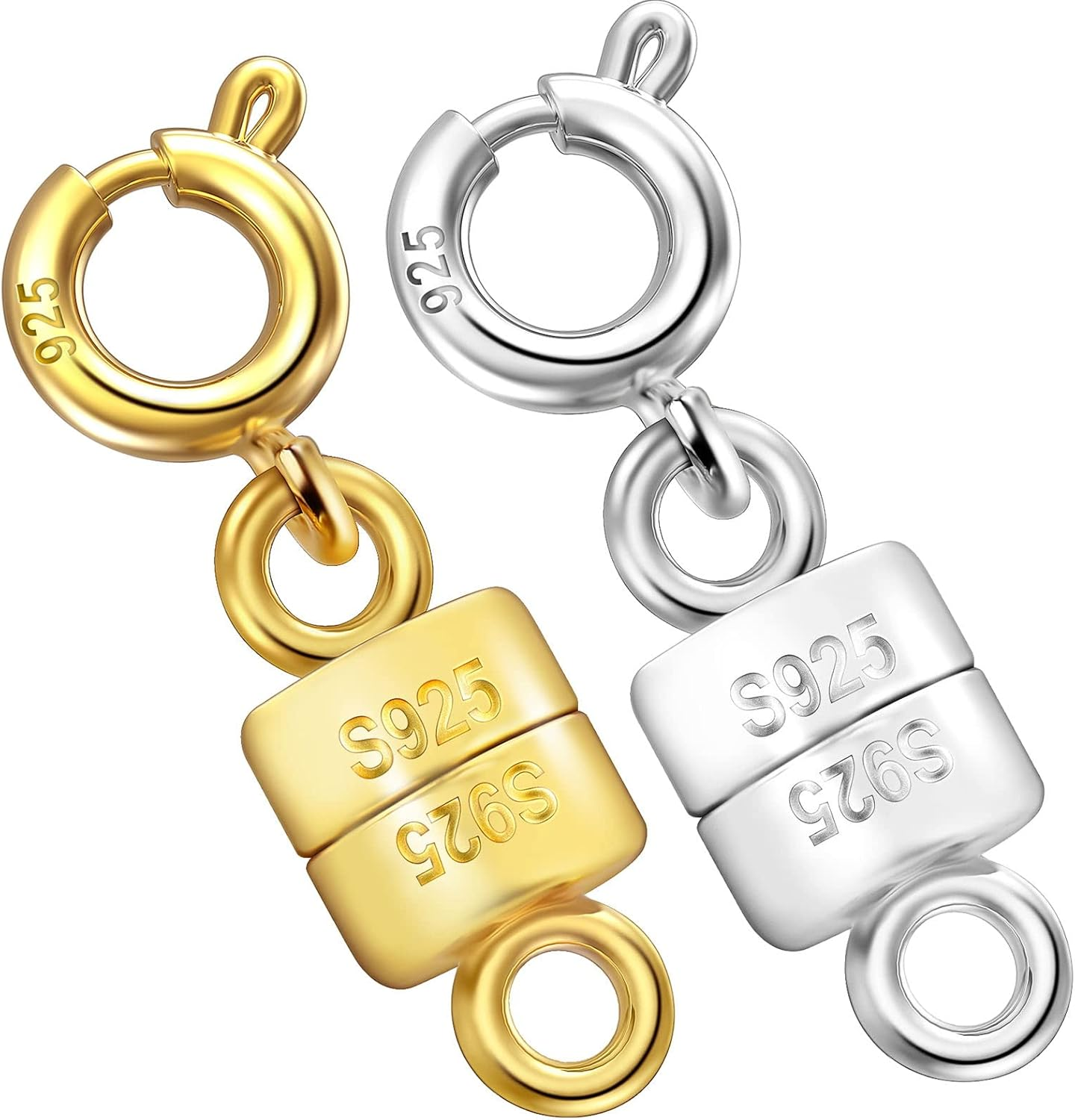 Qulltk 925 Sterling Silver Magnetic Necklace Clasps and Closures,Mini Bracele... - Picture 18 of 18