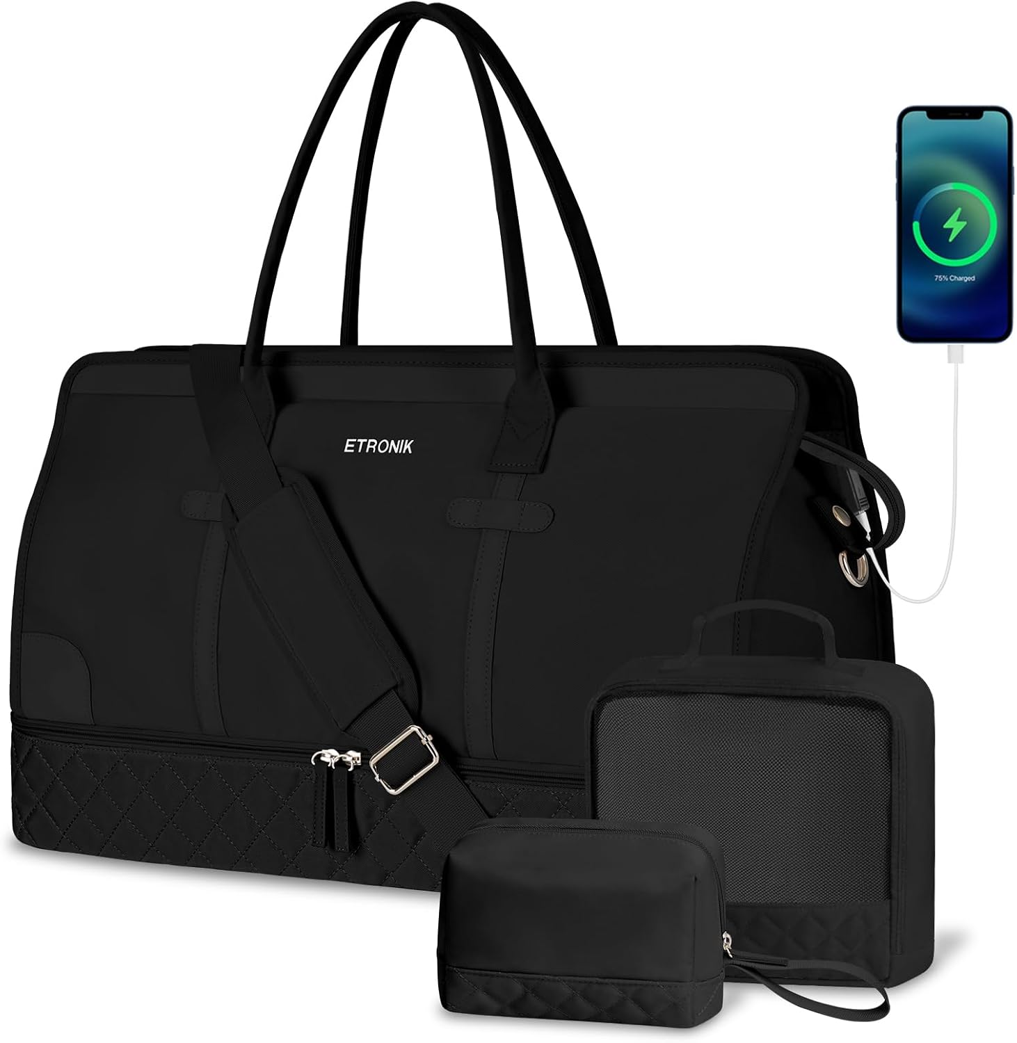 Beis Weekender Bag Womens Travel Duffel Bag Weekender Overnight