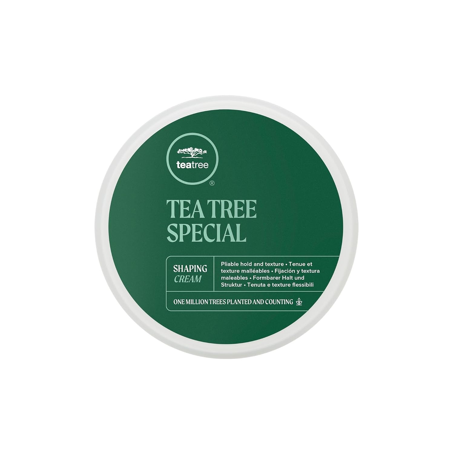 Tea Tree Shaping Cream, Hair Styling Cream, Long-Lasting Hold, Matte Finish, for All Hair Types
