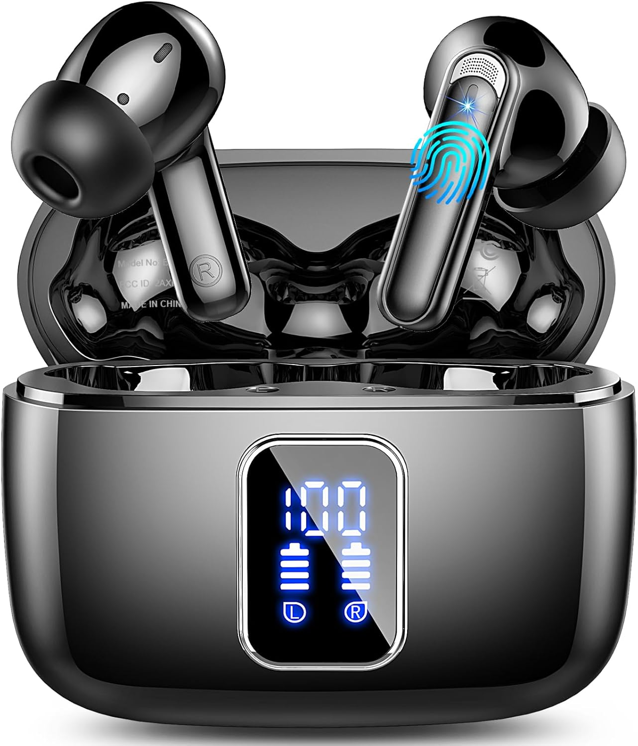 Wireless Earbuds Bluetooth 5.3, 4 ENC Noise Cancelling in Ear Headphones with... - Picture 9 of 15