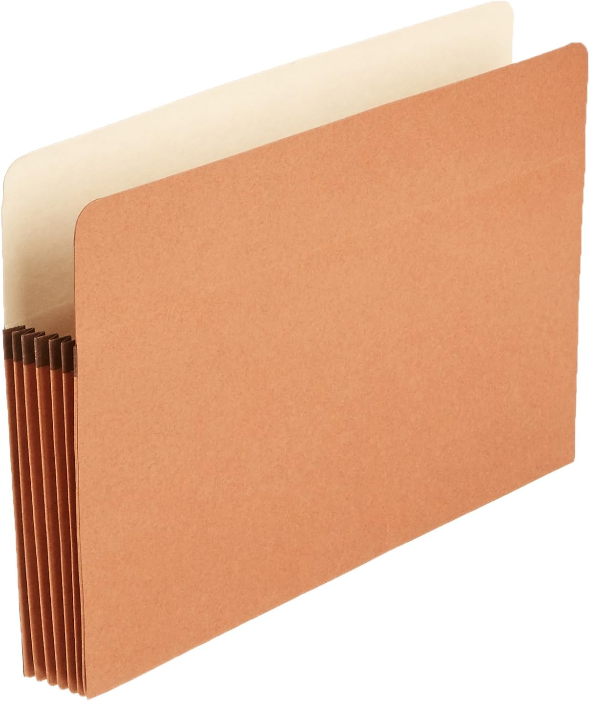 Expanding Accordion File Folder Organizer, Legal Size, 5-1/4 Inch Expansion, Document Storage, Reinforced, Large Capacity, Red, 50-Pack, 9.5 X 14.8 Inches
