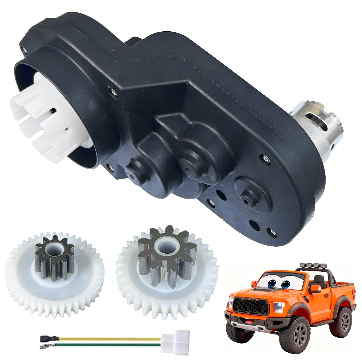 12 Volt RS550 Motor Gearbox