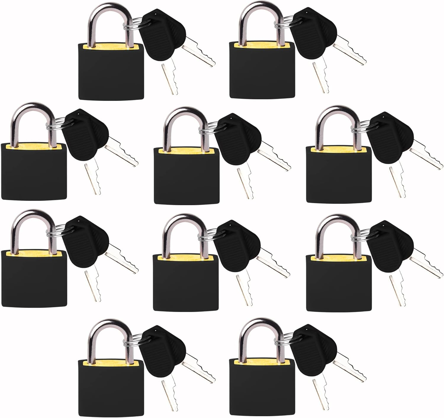 10 Pack Padlock Bulk Small Locks With Keys Home & School Essentials for Lugg USA