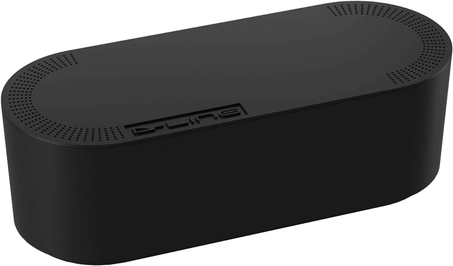 Cable Management Box, Power Strip Holder, Floor Outlet Hiders, Desk Cord Organizer, Cover TV Wires, Wire Storage, Extension Hider, Office Concealer for Cords, Baby Proof Cables - Large, Black