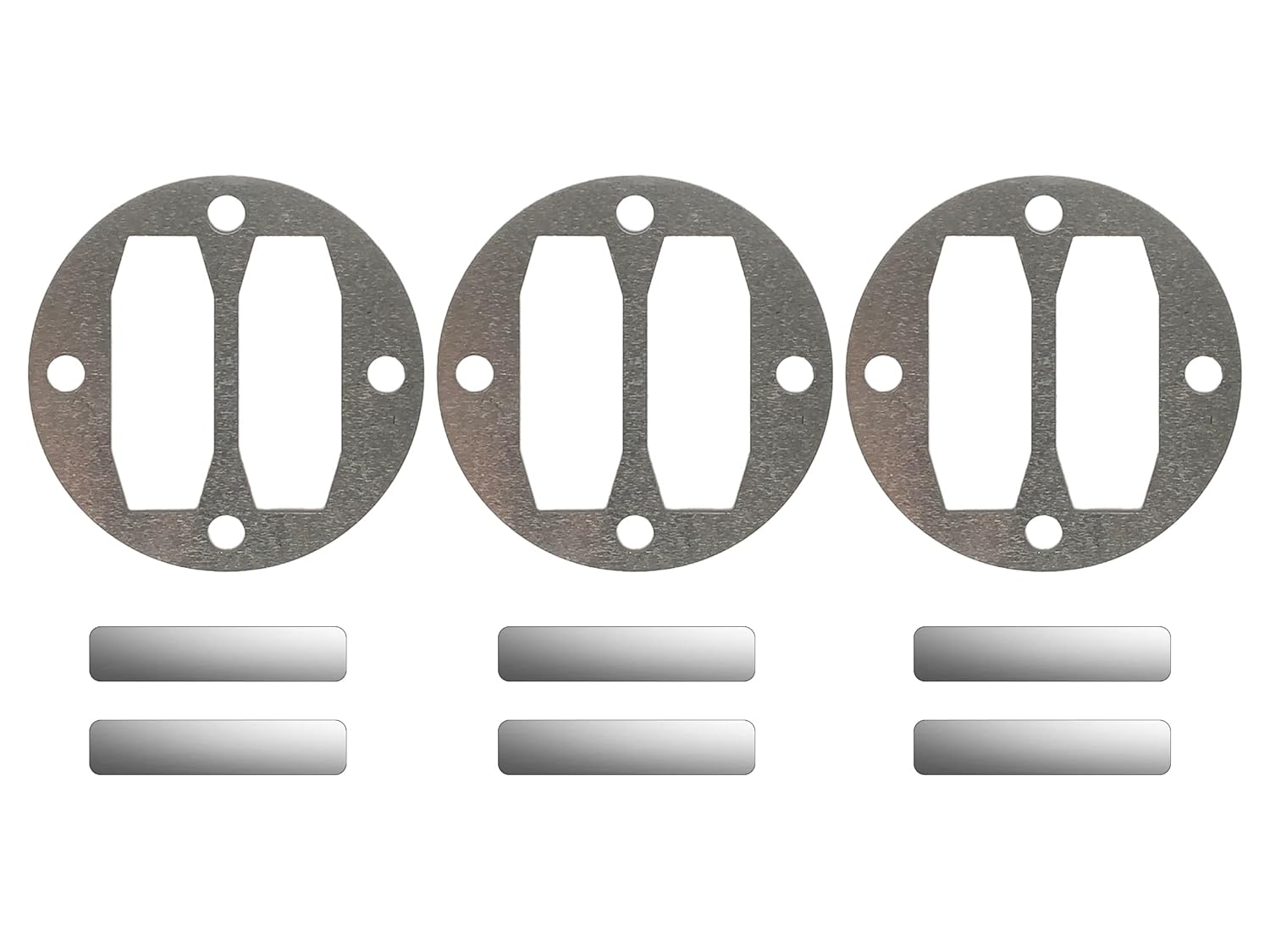 Complete Repair Kit for Central Pneumatic Compressors - 3 Reed Valves & Gaskets