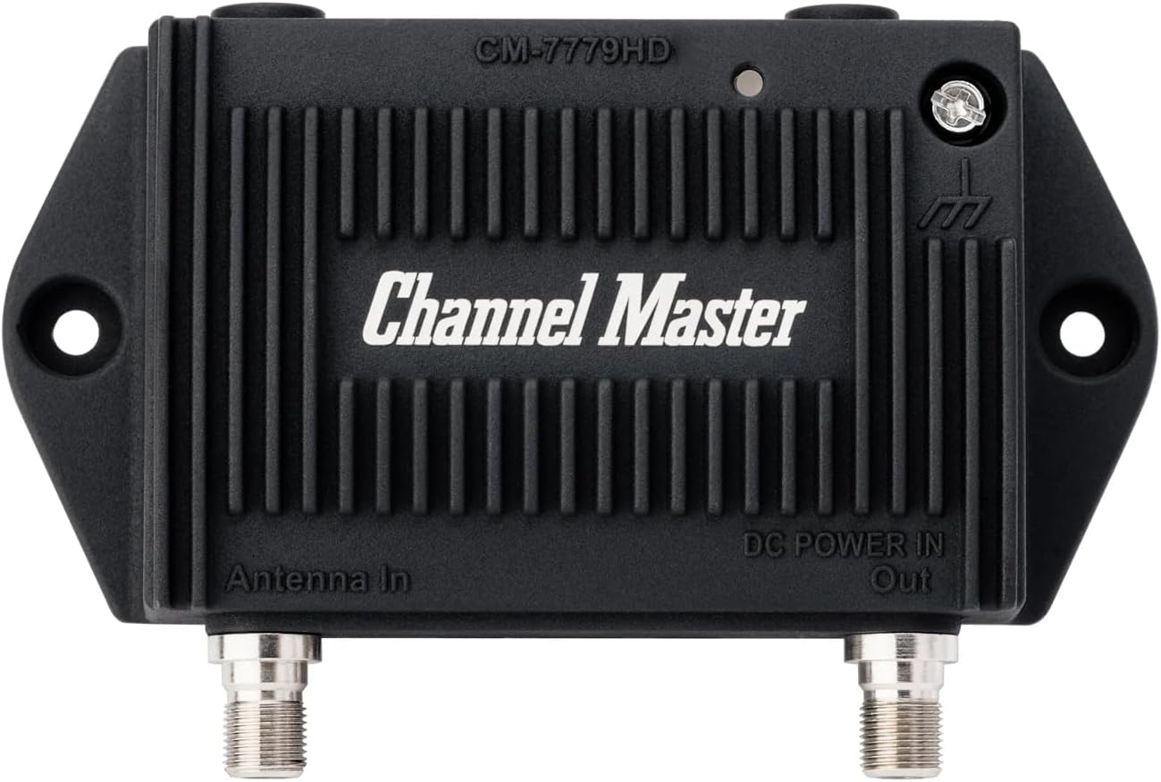 Channel Master TV Antenna Preamp 1-1-Port TV Antenna Pre-Amplifier
