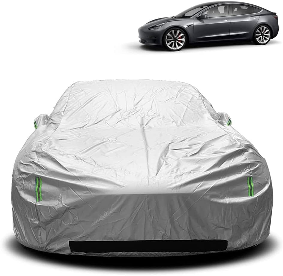ROCCS Tesla Model 3 Car Cover Waterproof All Weather Full Exterior Car Cover ... - Picture 9 of 13