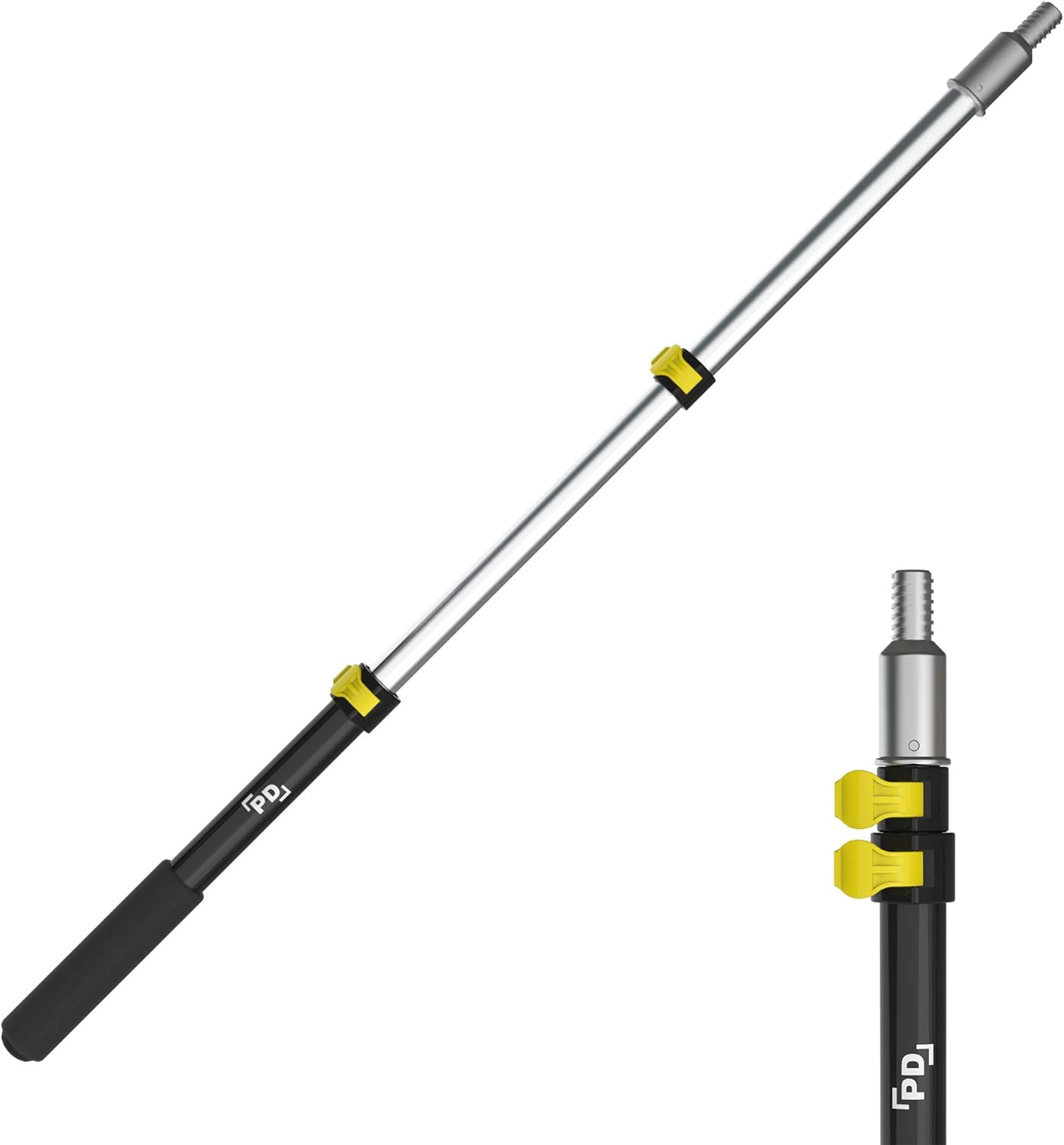 PD 1.5-To-3 Foot Paint Roller Extension Pole, Multi-Purpose Telescopic Extension Pole, Ez-Lock Mechanism Extendable Pole, Paint Brush Extender with Lightweight Aluminum Handle (1.5-3 Feet)