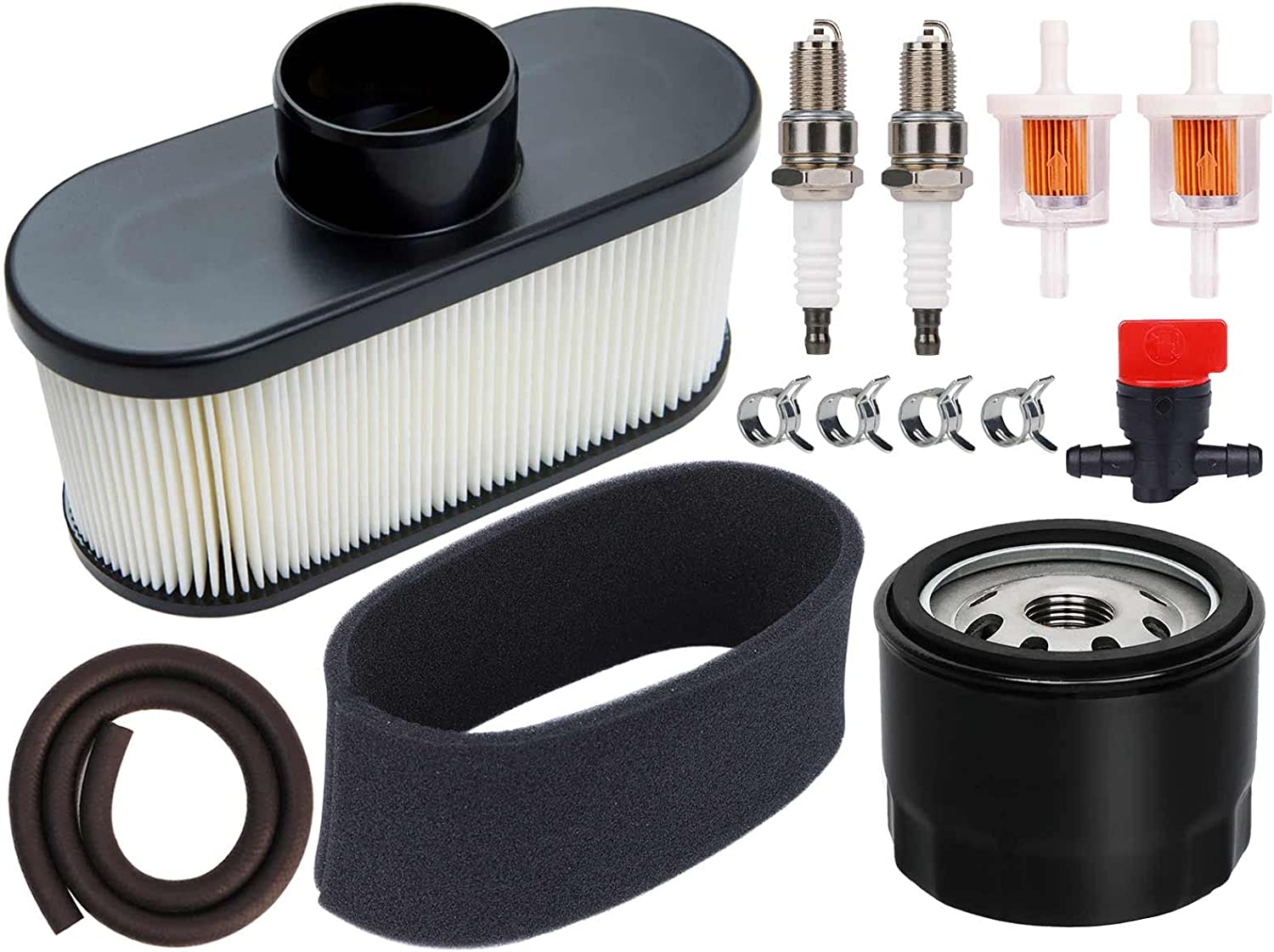 FR691V Tune up Kit for Kawasaki FR651V FR730V FS481V FS541V FS600V FS730V Engine Lawn Mower Tractor, Replace 49065-7007 Oil Filter 11013-7047 Air Filter