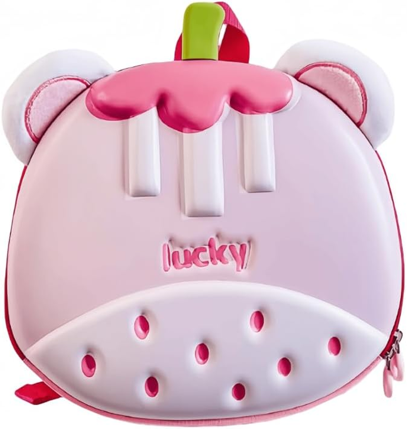 Cute Kids Backpack for Kindergarten Preschool Toddler Kawaii Bag for Girls and Boys 3-6 Cartoon Children Birthday Gifts (Pink)