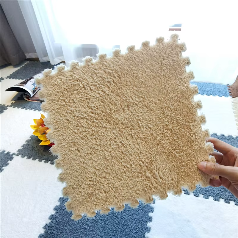 Soft Plush Baby Play Mat EVA Foam Children'S Carpet Interlocking Exercise Tiles Floor Carpet and Rug for Kids Pad 30*30 CM