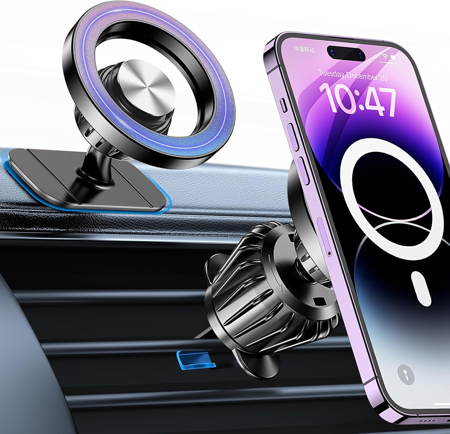 for Magsafe Car Mountã€Strong Magnetsã€‘Magnetic Phone Holder for Car Phone Holder Mount Dash Mounted Holders Phone Holders for Your Car Accessories for Women Men for Iphone 17 Pro Max 16 15 14