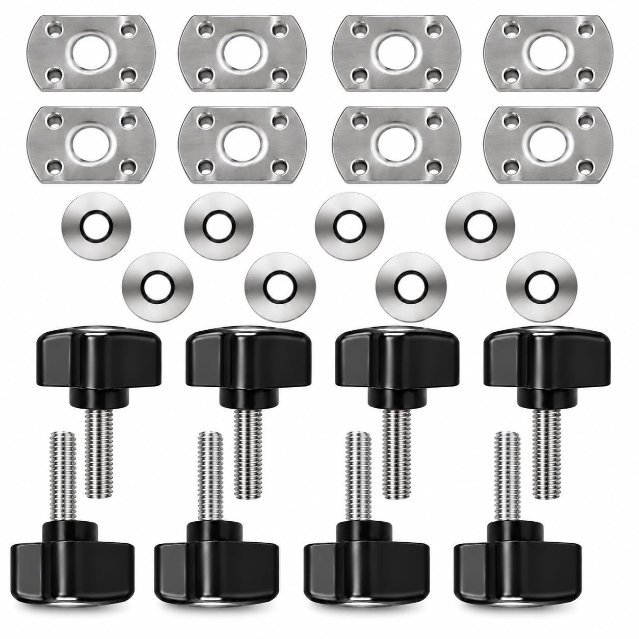 Hard Top Quick Release Thumb Screws for Jeep Wrangler CJ YJ TJ JK, 8 PCS