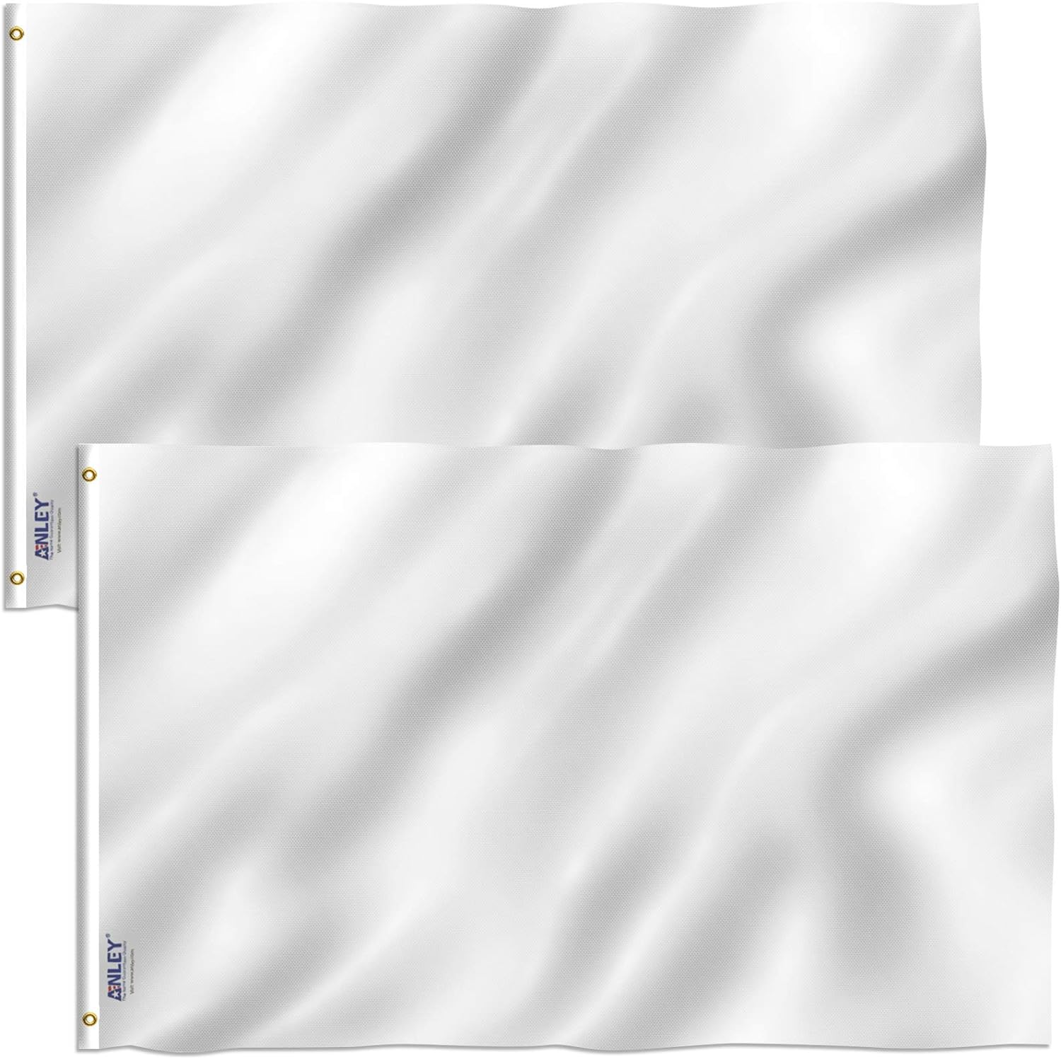 ANLEY Pack of 2 Fly Breeze 3x5 Foot Solid Red Flag - Vivid Color and UV Fade ... - Picture 9 of 13