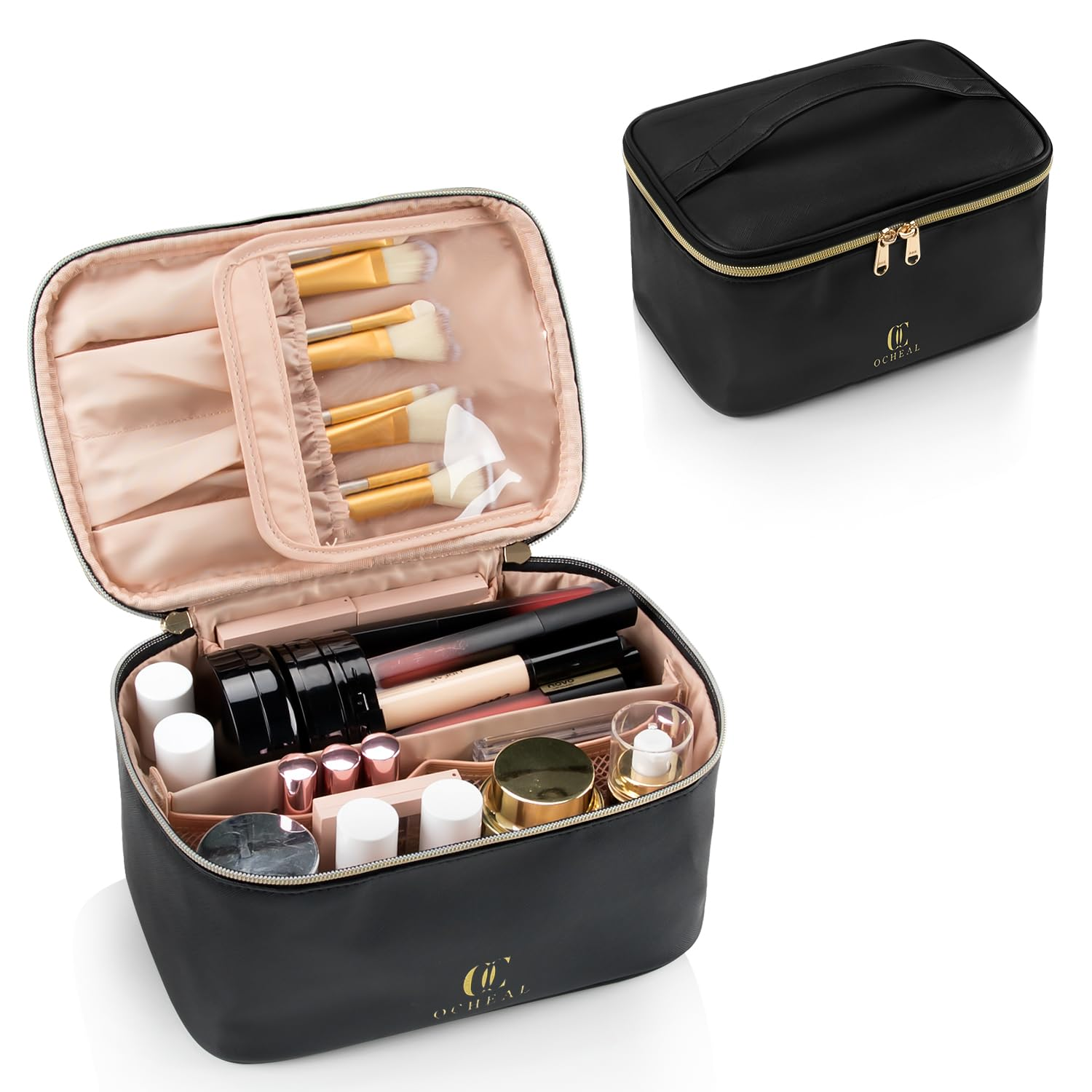 custom makeup bag travel cosmetic bag case manufacturers All My Crap This stylish faux leather makeup bag is designed to keep all your cosmetics organized while on the go EnvoGif Personalized Makeup Bag, Skincare