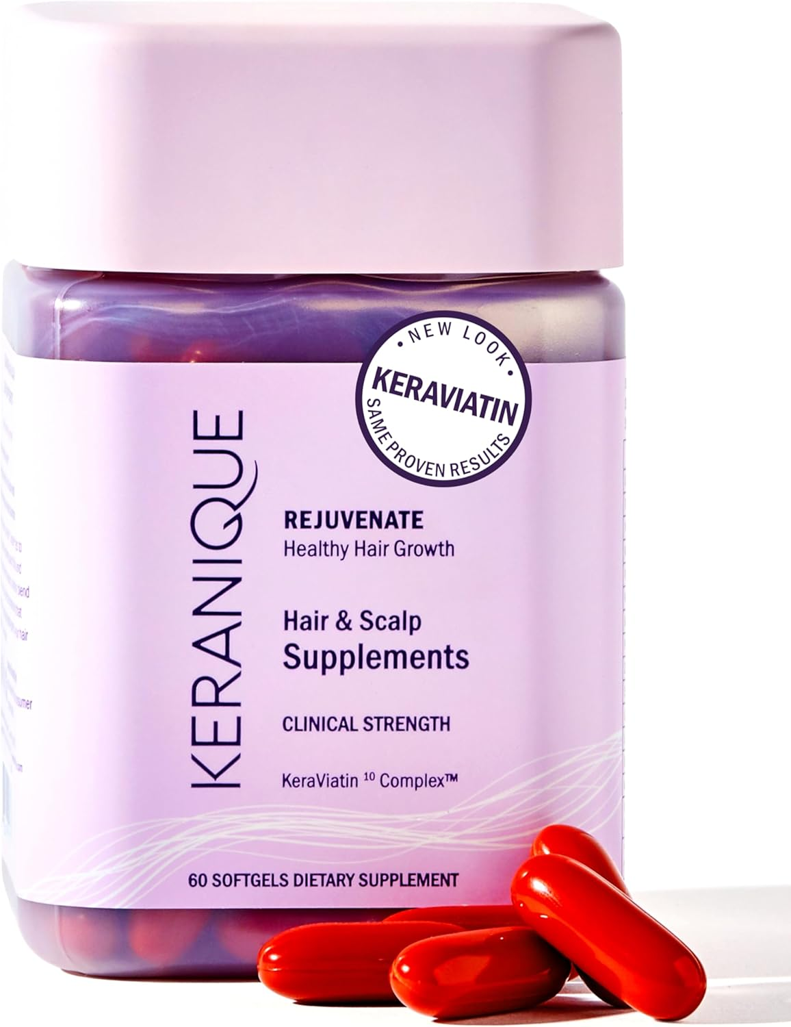 Hair & Scalp Supplements - Promote Strength and Growth Best for Thinning Nourish Your with Biotin, Vitamin B, More Vital Nutrients Keraviatin