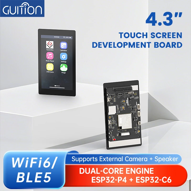 4.3-inch IPS capacitive screen (480 * 800) development board supports ESP32-P4/ESP32-C6 touch programming