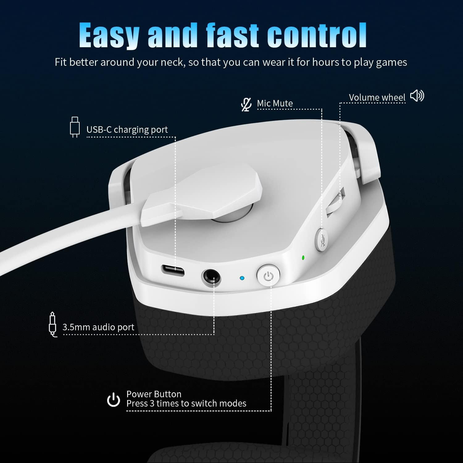 NUBWO G06 Dual Wireless Gaming Headset with Microphone for PS5, PS4, PC, Mobi... - Picture 7 of 15