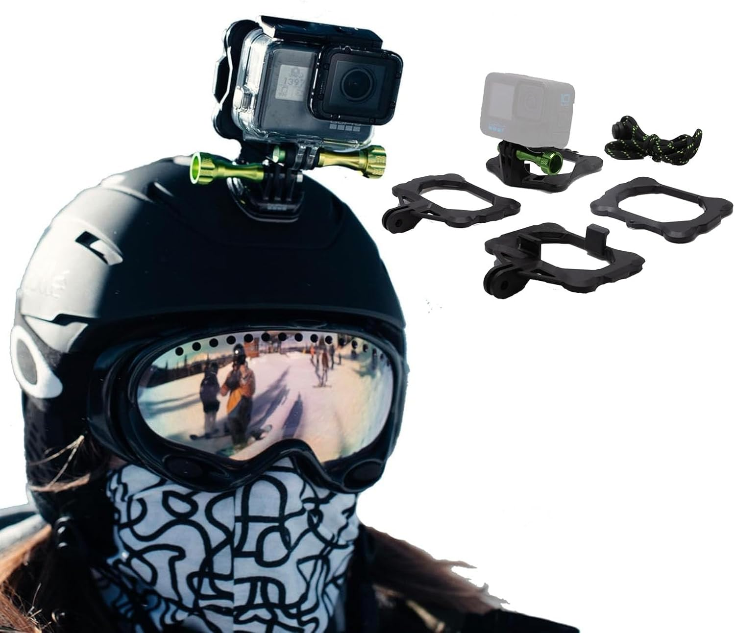 SNAP Mounts PRO – Magnetic Action Camera Helmet Mount for Gopro (Helmet, Biking