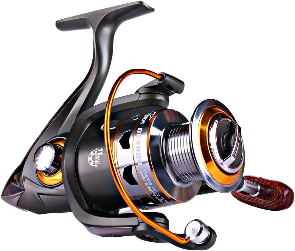 Sougayilang Spinning Fishing Reels with Left/Right Interchangeable Collapsible