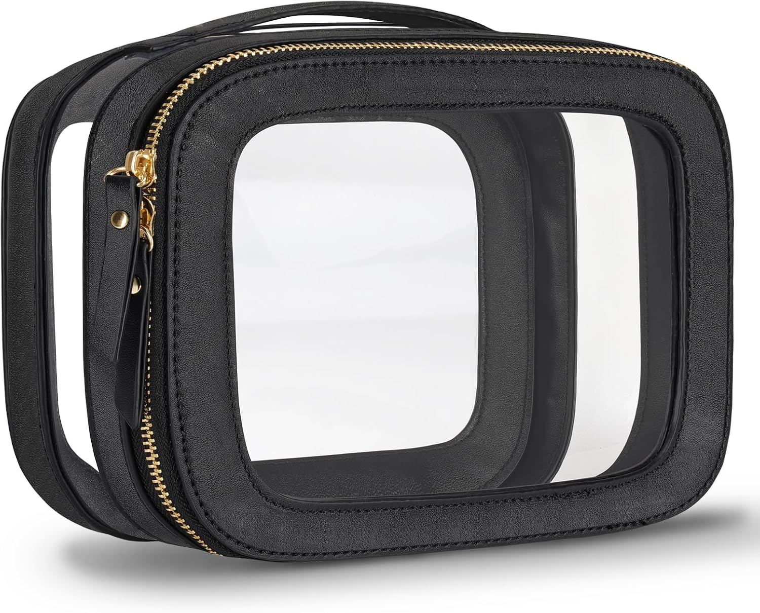 Clear Makeup Bag,Heavy Duty Travel Toiletry Bag for Women,Portable Co...