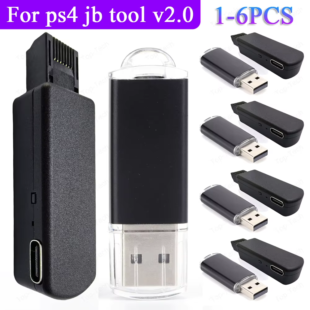 One-Key JB Tool Mod Kit USB Dongle with Type-C Cable Kit Game Accessories for PS4/PS4 Pro/Ps4 Slim 9.0-11.0 System