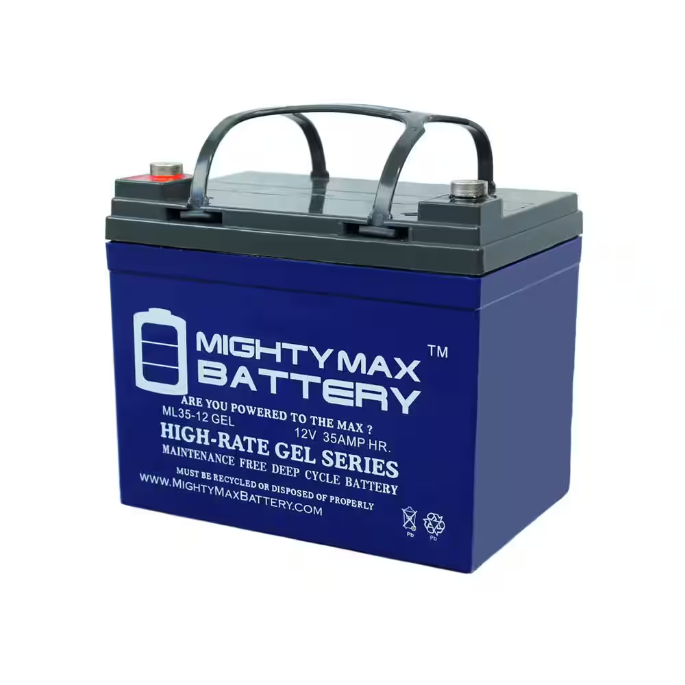12-Volt 35AH GEL Battery Replaces Goal Zero Yeti 400 Solar Generator