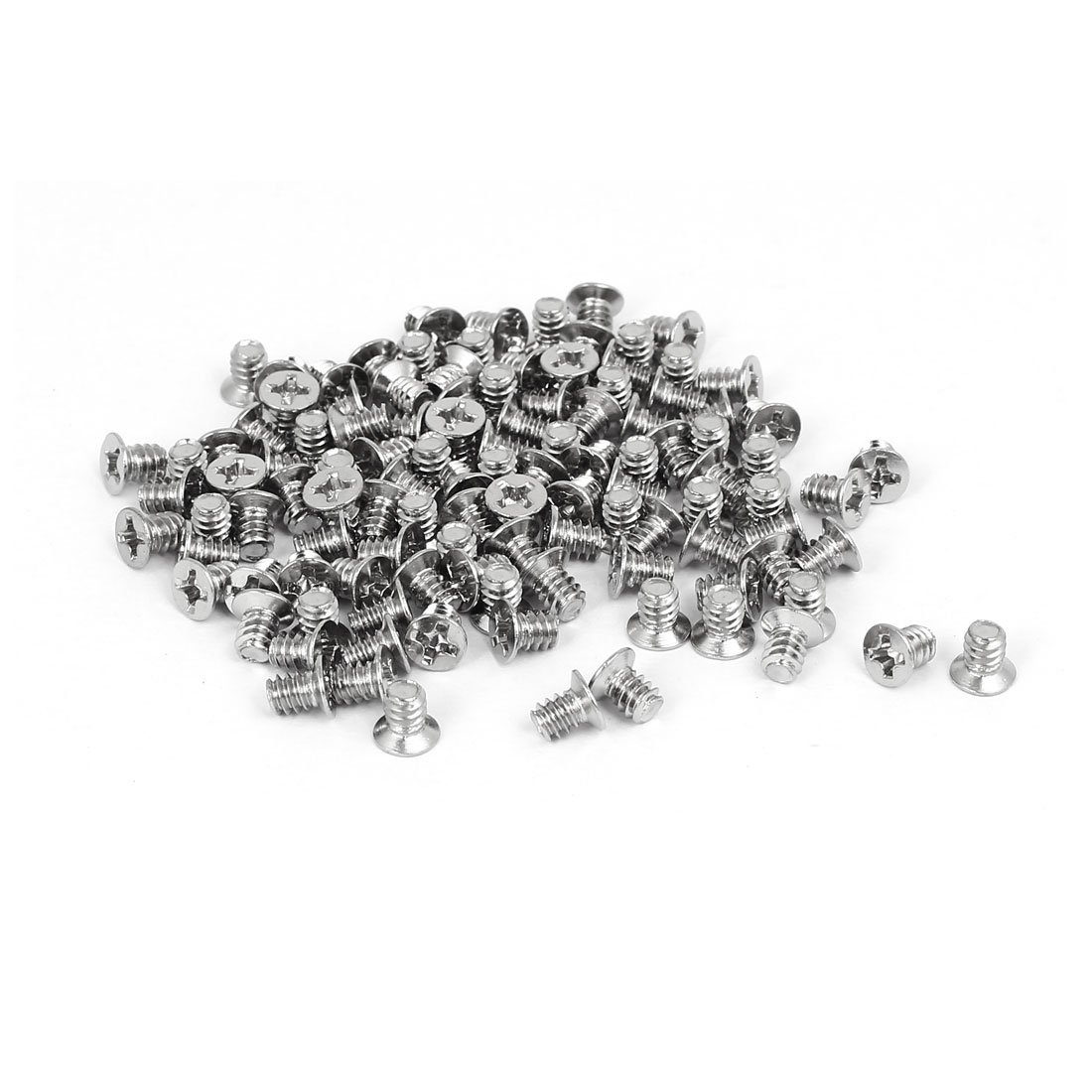 100PCS 3.5-Inch HDD Flat Phillips Head Hard Drive Screws - Durable Nickel Plated