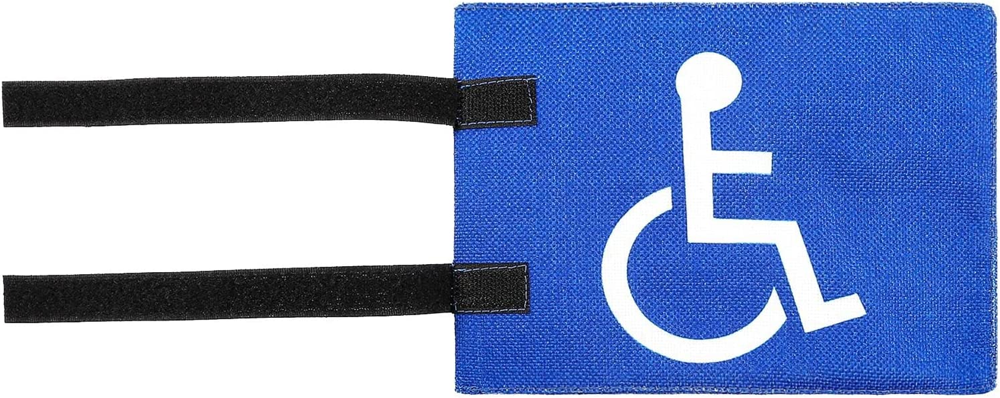 Disable Handicap Flag with Straps, Easy to Install for Golf Cart, Unisex Golf Flag Holder, Mount for Seniors - Blue, 8.26