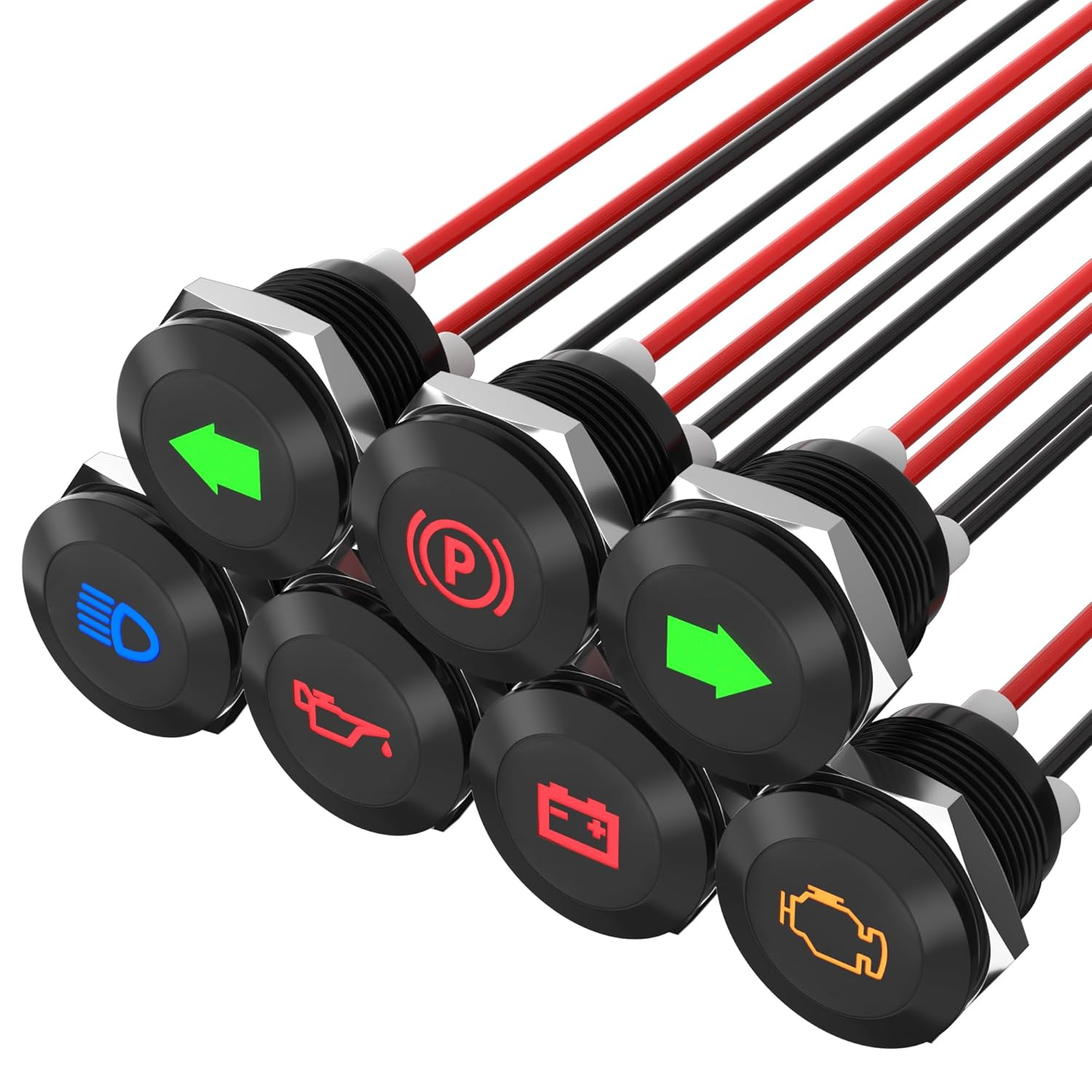 RVMARINEPAT 12V LED Indicator Light Small Indicator Light Waterproof 1/2
