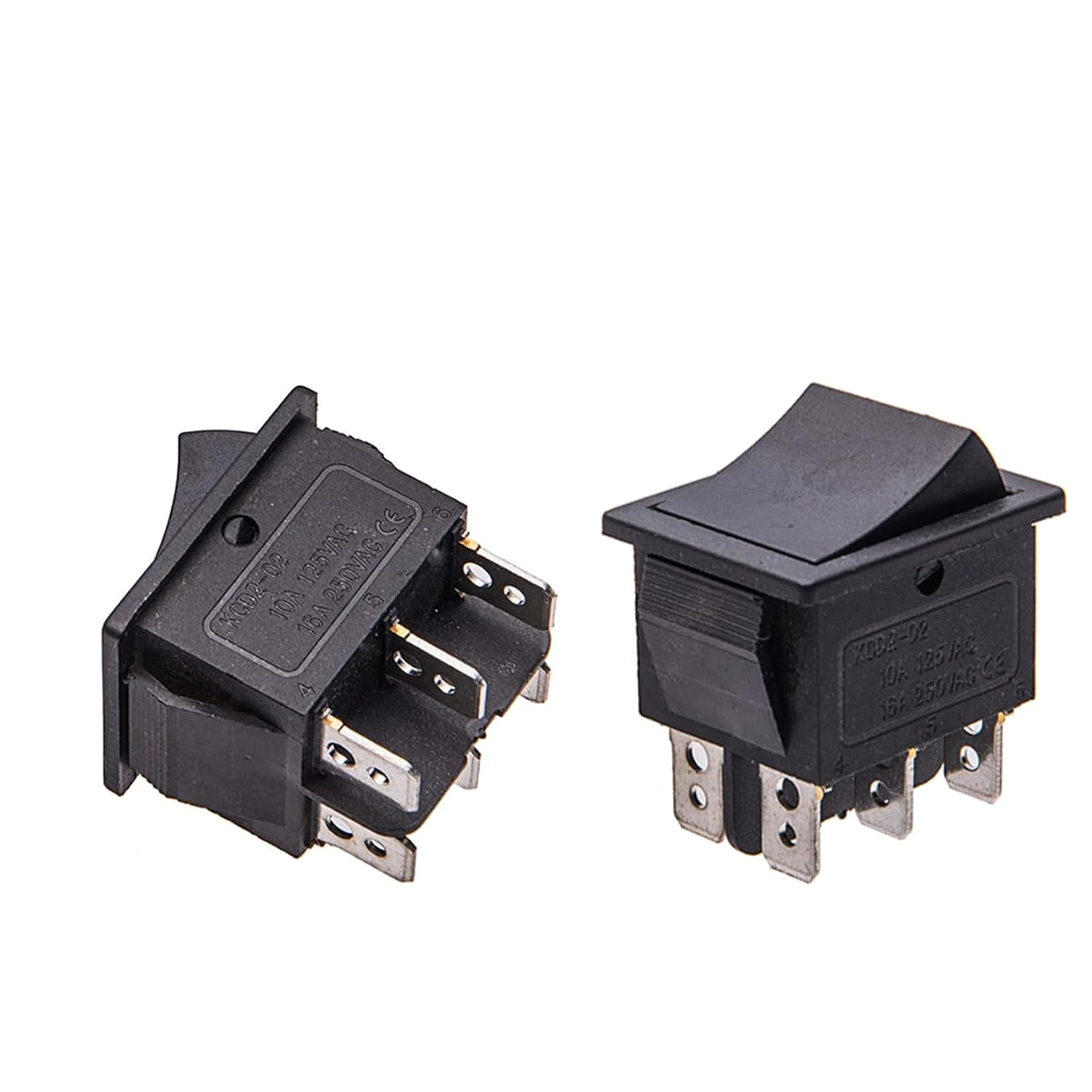 2 Pcs Power Wheel Gas Switch 6 Pin Accelerator Pedal For Kids Ride On Car Kart