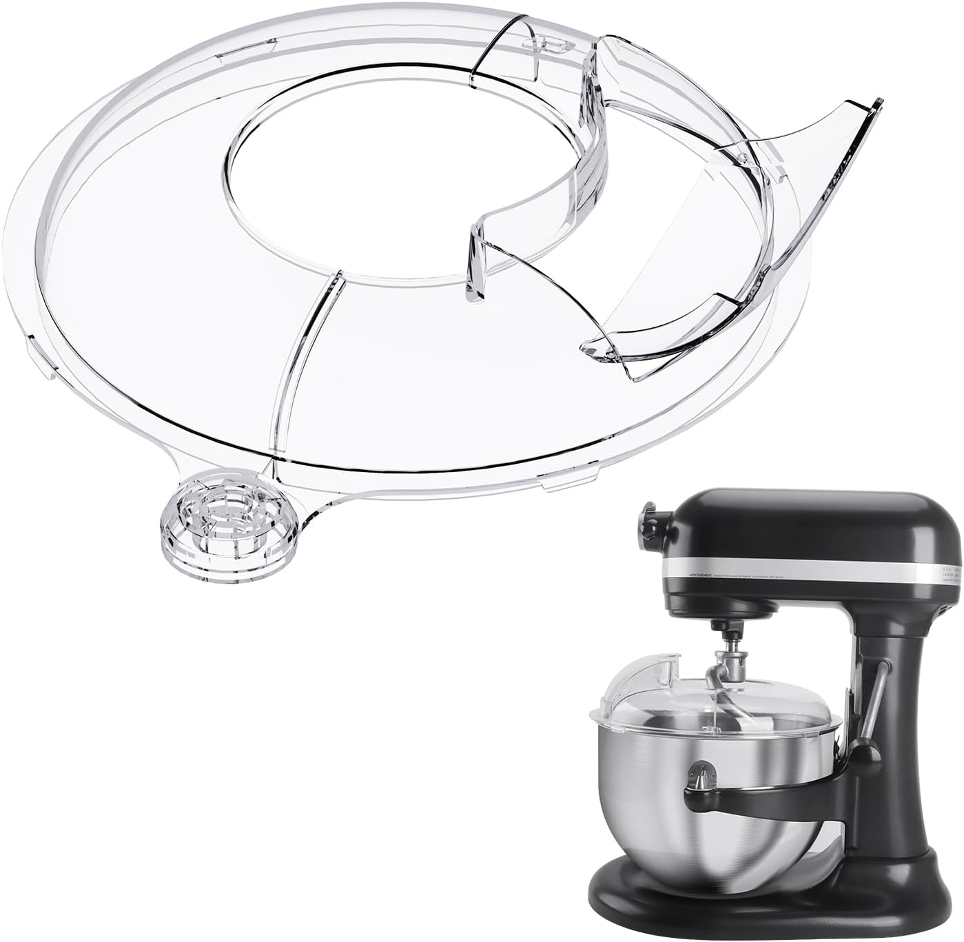 Pouring Shield Kitchenaid Stand Mixers Bowl Lift 6-7 QT Stainless Steel (Only)