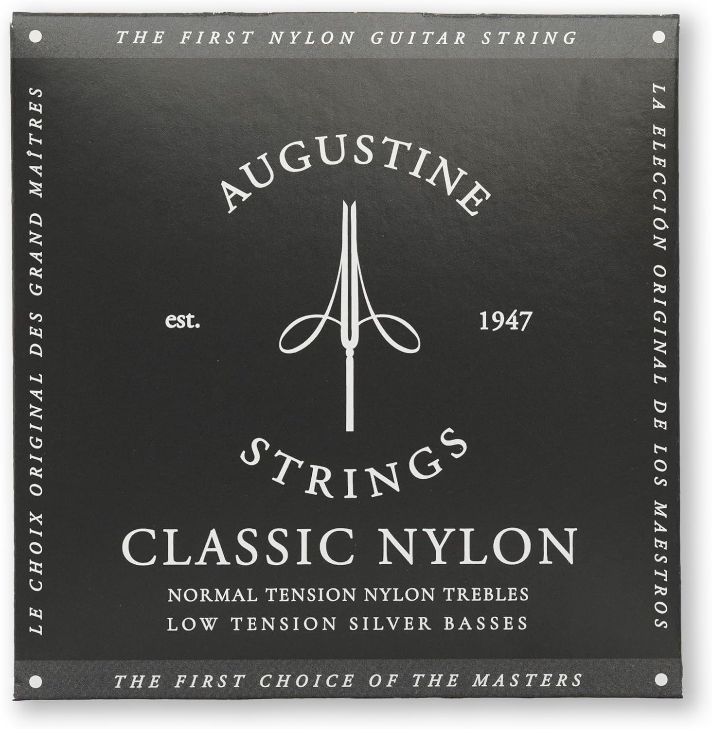 Augustine Classic Black Set, Low Tension Classical Guitar Strings - 1 Set