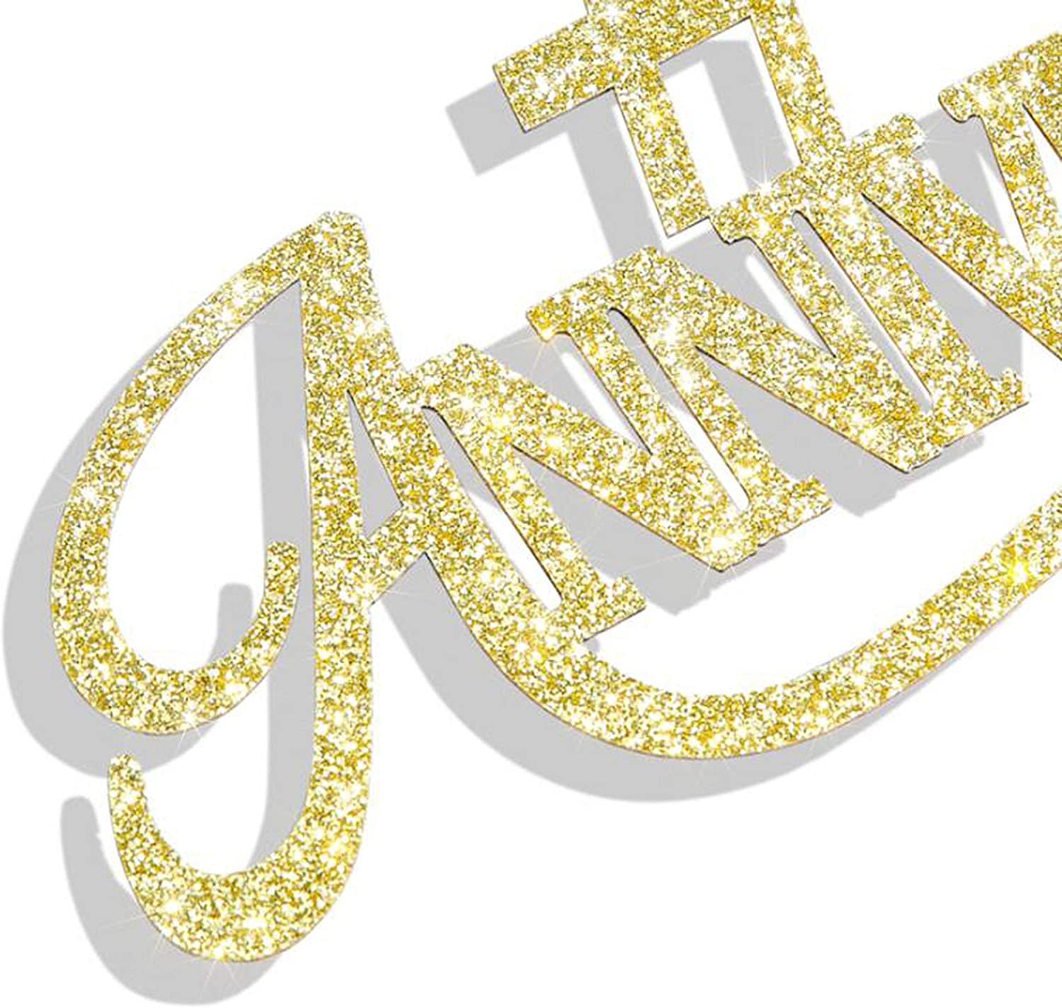 LOVENJOY 20th Anniversary Cake Topper Gold Glitter for 20 Years Wedding Anniv... - Picture 4 of 15