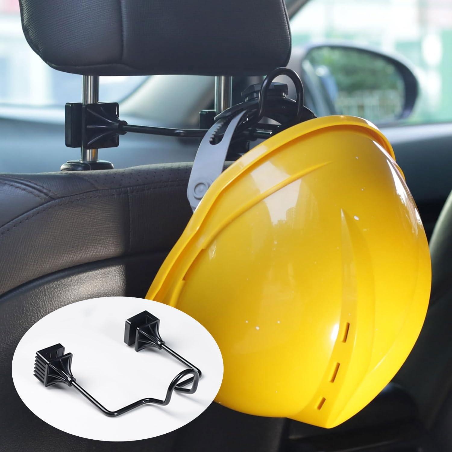 Hard Hat Holder for Truck Seat, Caps Hanger for Truck Accessories, Car Back Seat Headrest Hooks for Men and Women