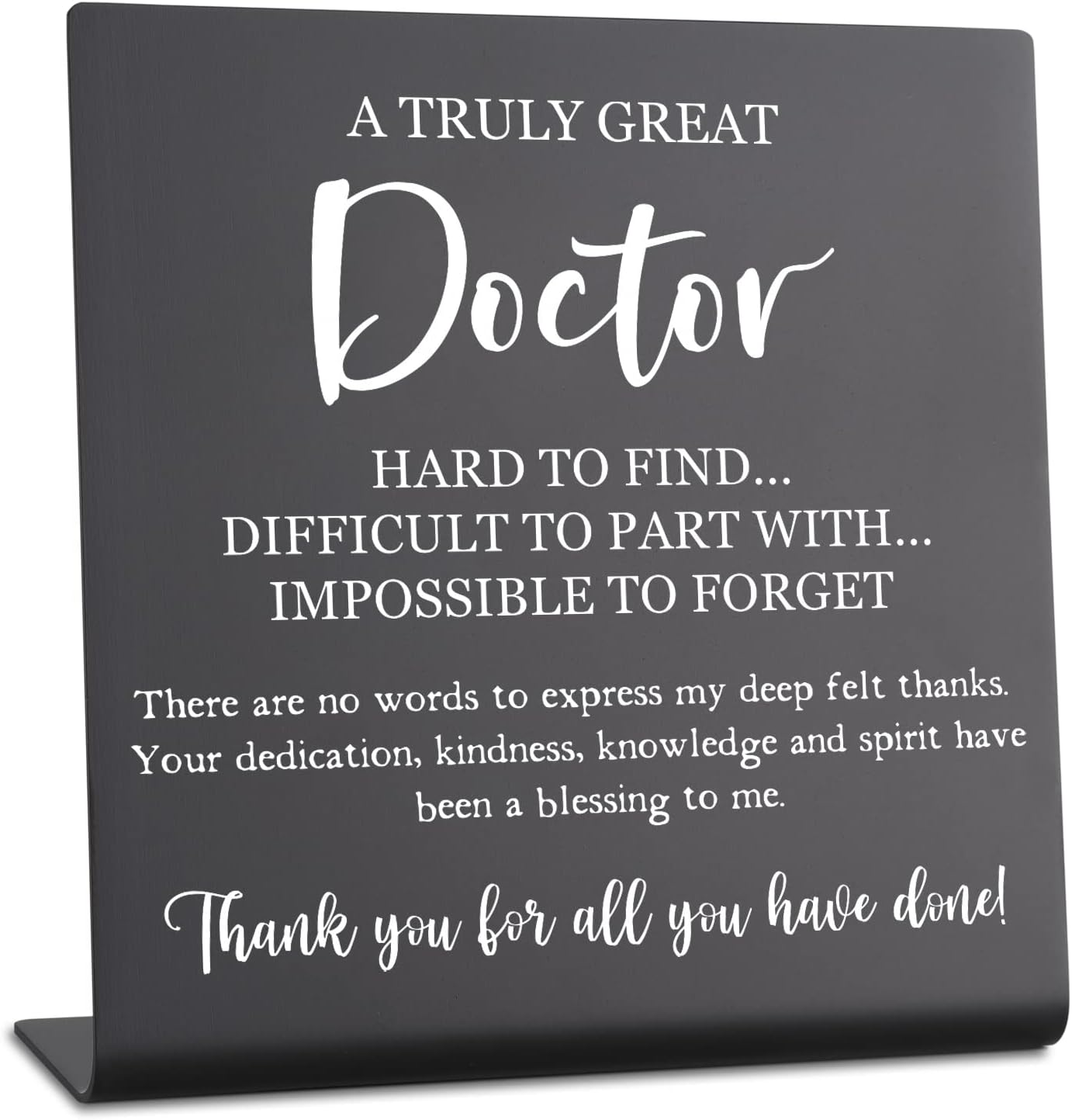Thank You Gifts for Doctor Retirement Gifts for Doctors Doctor Gifts Appreciation Gifts for Doctors Desk Cubicle Décor Keepsake for Colleagues Women Desk Sign for Home Office Accessories Vsk56