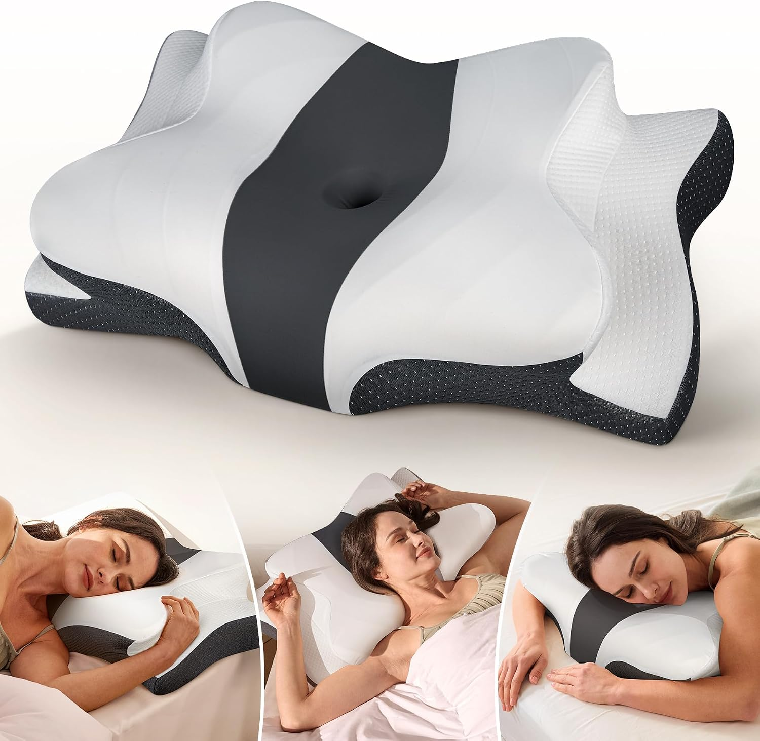 Almohada cervical refrescante para aliviar el dolor.