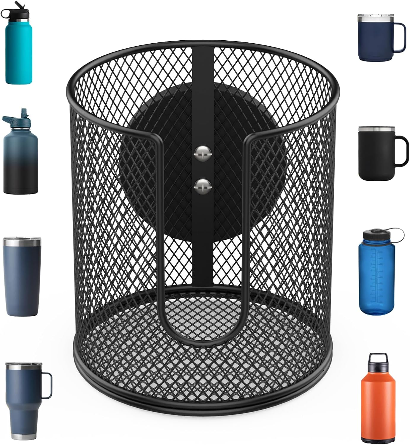 Magnetic Cup Holder, Fully Covered Anti-Fall Magnetic Drink Holder, Magnetic Cup Caddy, N38 Super Magnet Cup Holder for Tractor Mower School Bus on Ferrous Metal Surface, 3.54