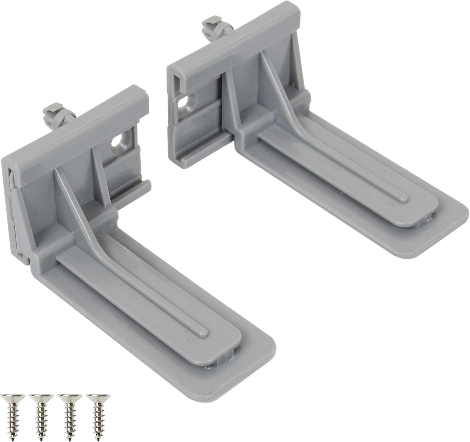 TOUCH Rear Mounting Brackets for Undermount Drawer Slides | 1 Pair (2 Pcs) | Soft Close Glide Support Socket for Face Frame Cabinets | 75 Lb Capacity | High-Impact Plastic – TCH-23104