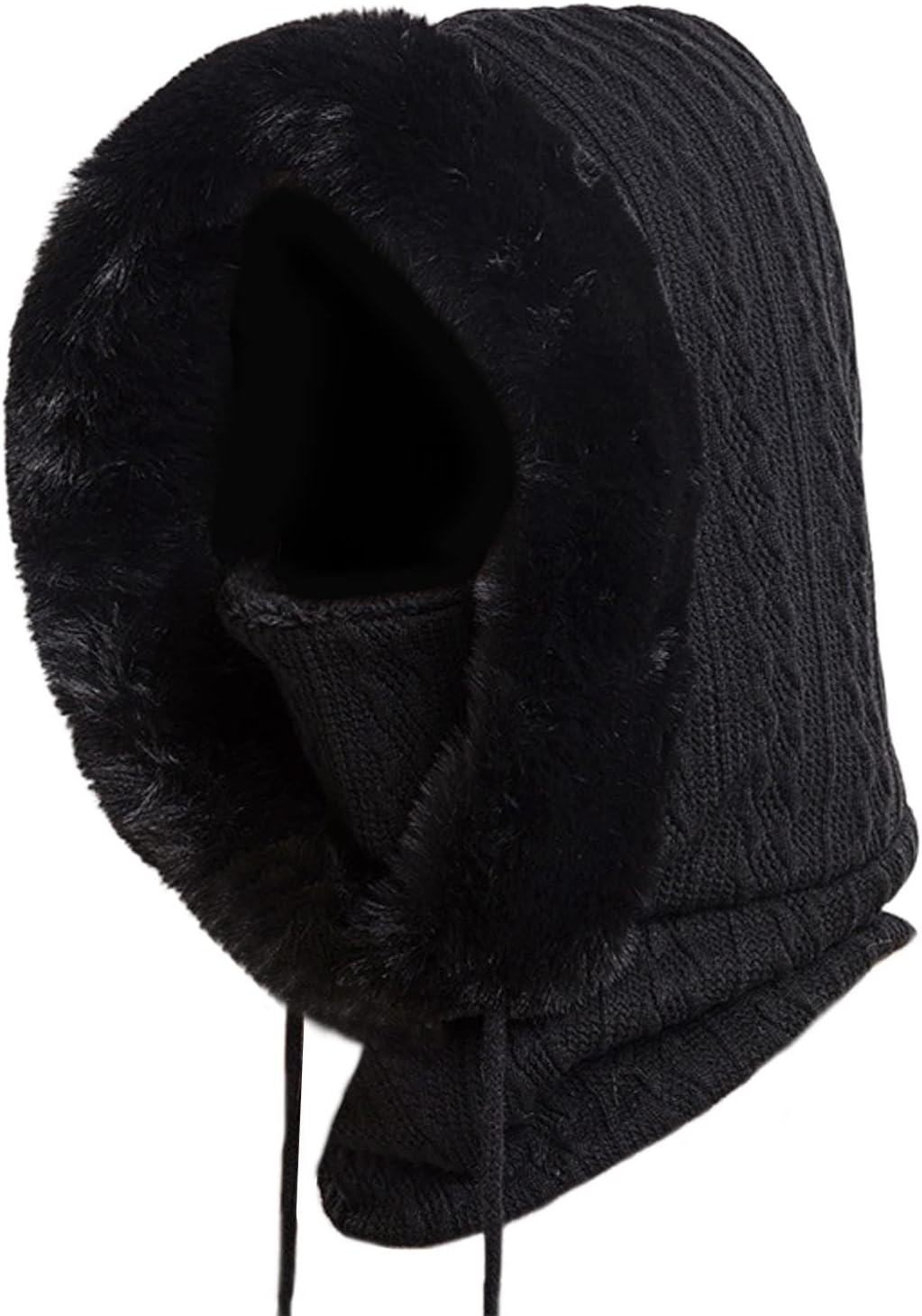 OMUKY Balaclava Hats for Women Cold Weather Thick Fluff Mask Neck Warmer