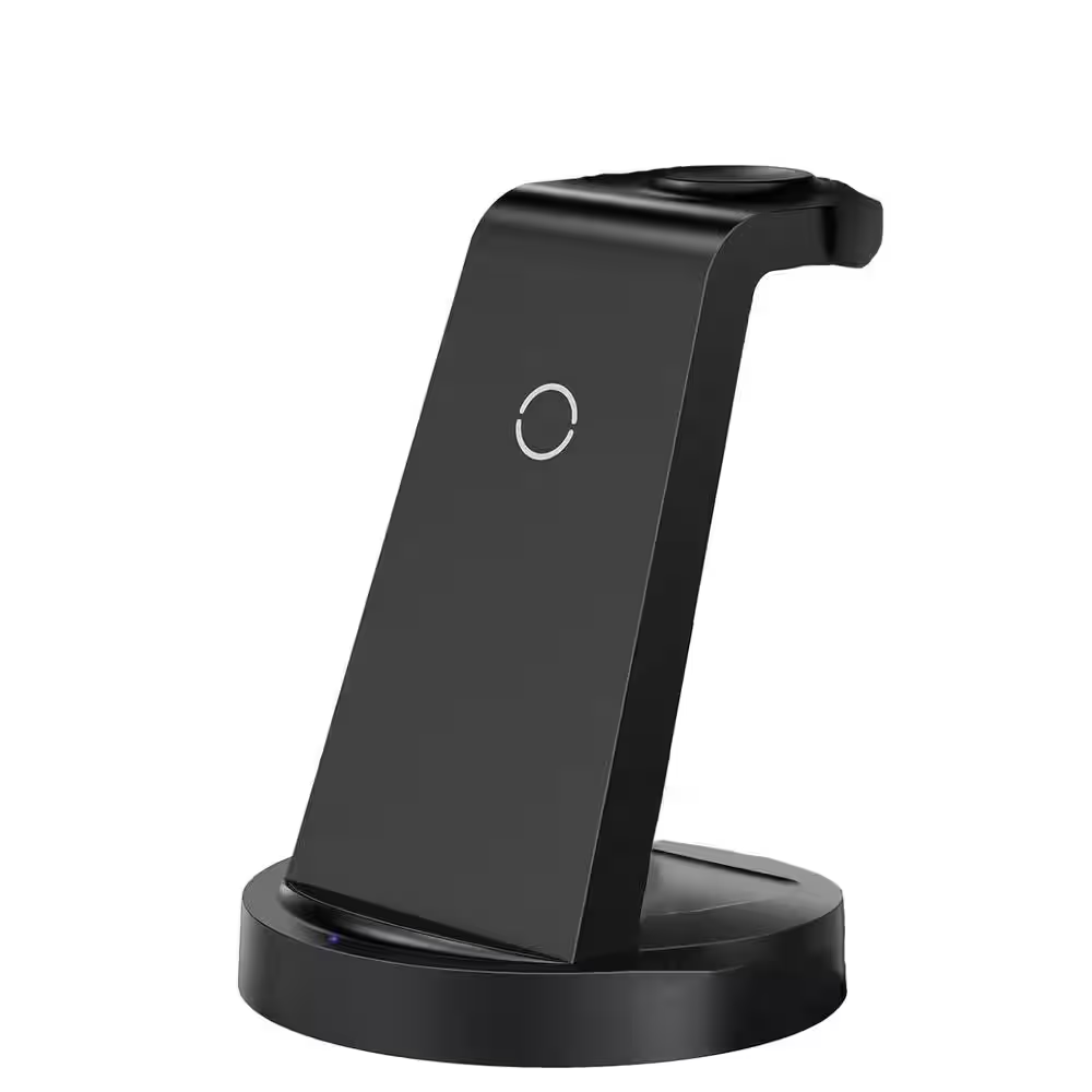 3 in 1 Wireless Charging Station for Iphone and Apple Watch Airpods Fast Charge Dock with LED Indicator