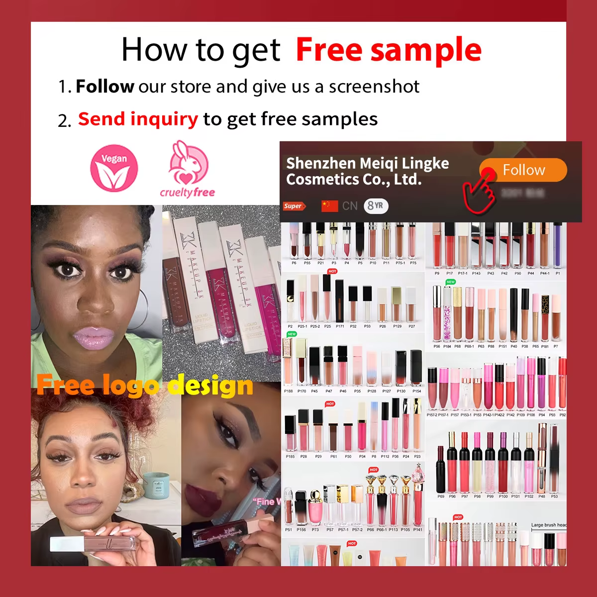Makeup Waterproof Vegan Liquid Lipstick Set Custom Logo Lip Kit Private Label Matte Liquid Lipstick Set