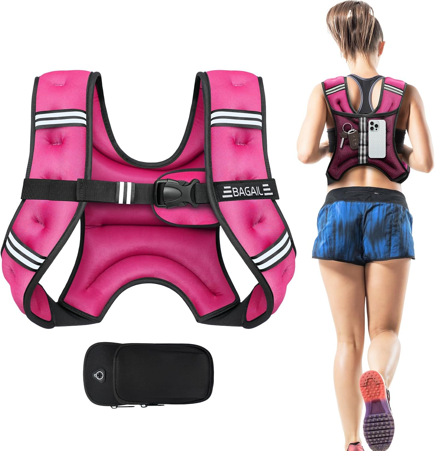 BAGAIL Weighted Vest for Strength Training, Bust Size Adjustable, Convenient ... - Picture 11 of 25