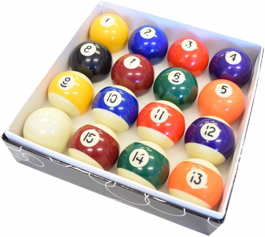 Pool Table Billiard Ball Set - Regulation Size 2-1/4
