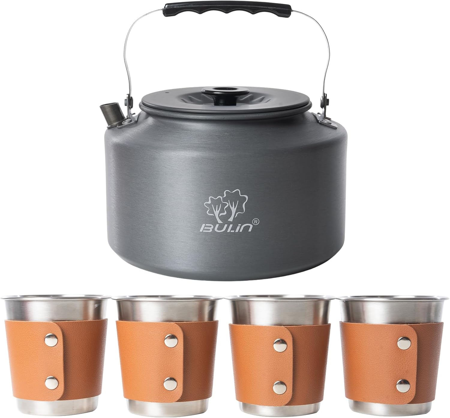 Bulin Kettle Camping 2.2 L Outdoor Tea Kettle Ultralight 4 Stainless Steel Cu... - Picture 9 of 13