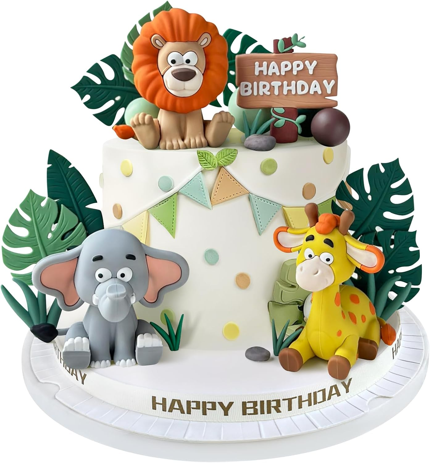 17PCS Dinosaur Cake Topper, Dinosaur Eggs Leaves Grasses Cake Decorations wit... - Picture 8 of 15