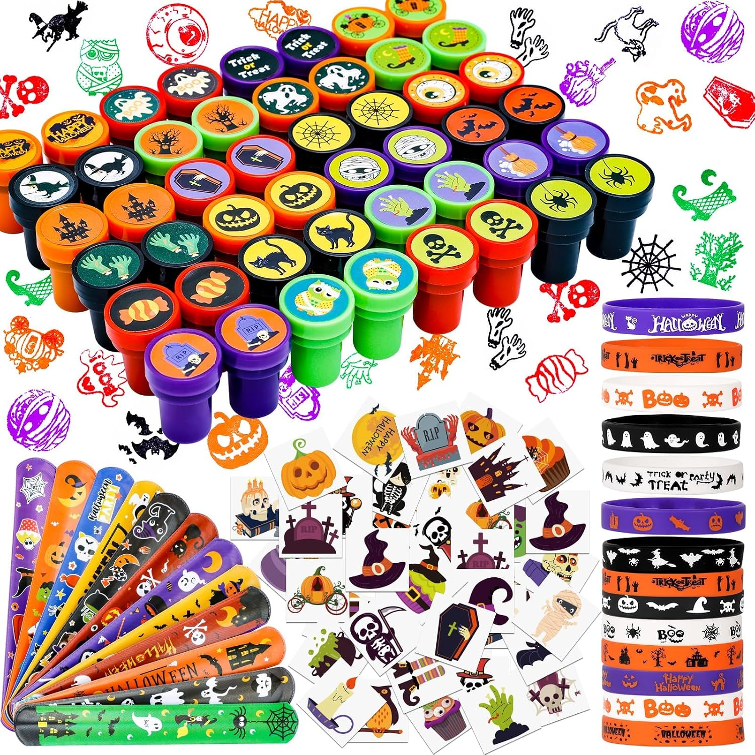 264Pcs Halloween Party Favors Assortment Bulk Toys for Kids