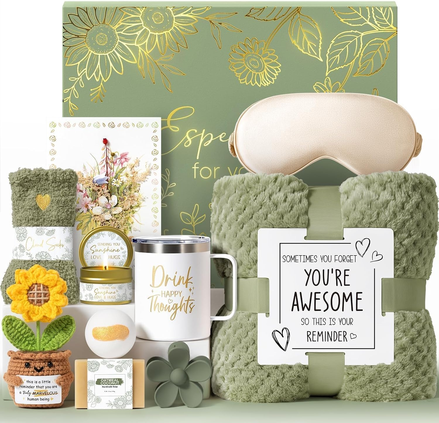 Self-Care Gift Basket for Women - Spa Package for Get Well Soon & Sympathy